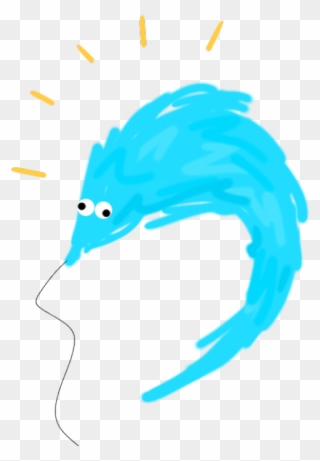 Editing My Theme Reminded Me Of This Transparent Worm - Illustration Clipart