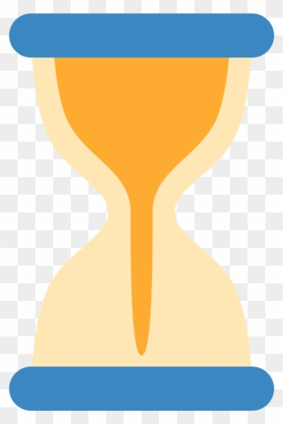 Hourglass With Flowing Sand - Sand Clock Icon Png Clipart