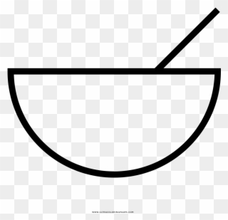 Salad Coloring Page - Line Art Clipart