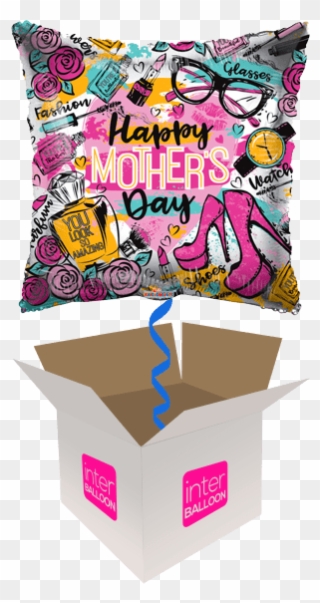 Happy Mother's Day Fabulous Pillow - 50th Birthday Balloon Images Purple Clipart