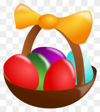 Clipart Of Ns And Colorful Egg - Png Download