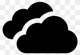 Storm Clipart Transparent - Cloud Logo Black Png