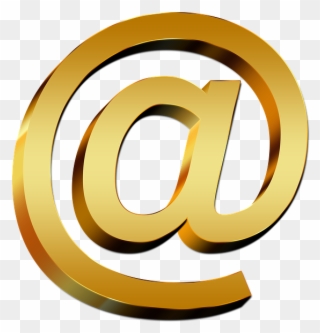 Email Logo Golden Png , Png Download - Gold Email Logo Png Clipart