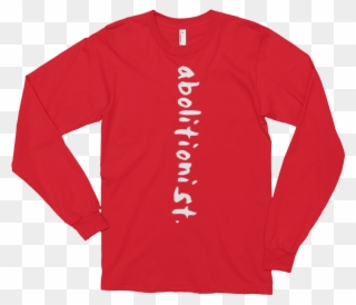"abolitionist" Long Sleeve Crewneck T-shirt - Long-sleeved T-shirt Clipart