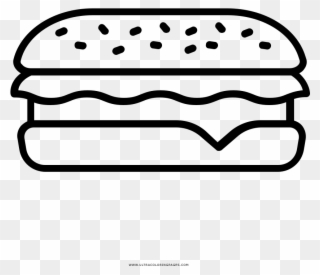 Subway Coloring Page - Panino Disegno Png Clipart