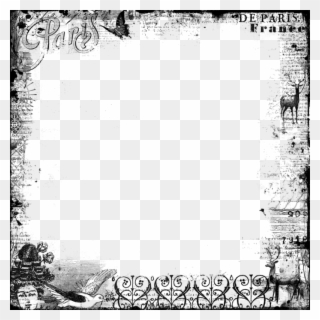 This Png File Is About قديم , Photo , Antique , فارغ، - Transparent Background Black Borders Clipart