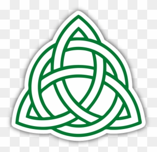 Celtic Knot Sticker - Celtic Holy Trinity Symbol Tattoo Clipart