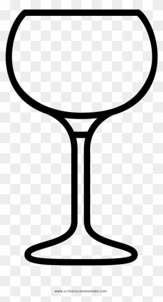 Wine Glass Coloring Page - Glass Of Wine Coloring Clipart