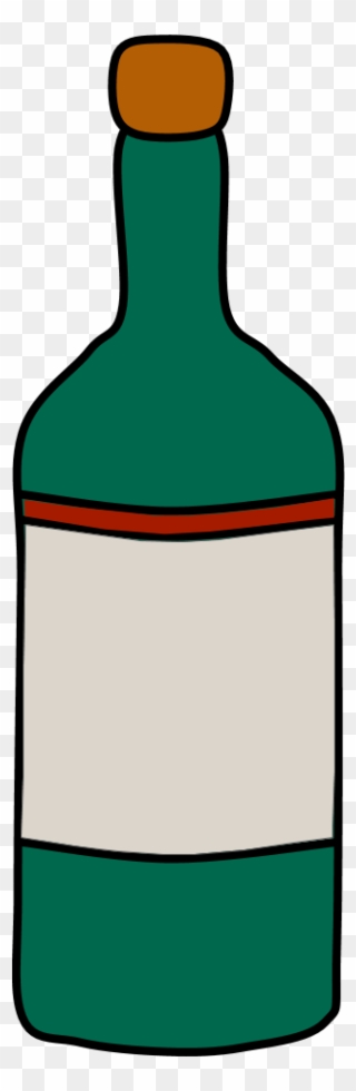 Bottle Of Wine, Cork - Glass Bottle Clipart