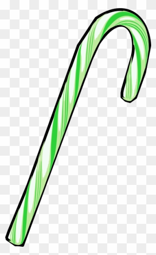 Medium Image - Green Candy Cane Clipart - Png Download