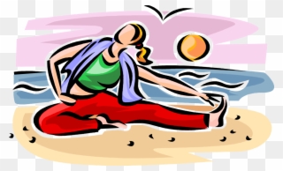 Vector Illustration Of Physical Fitness Exercise Workout Clipart