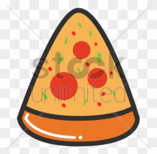 Drawn Pizza Mushroom Pizza - Illustration Clipart