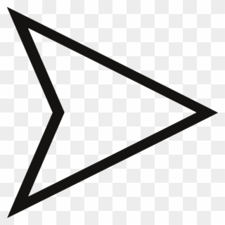Arrow Empty Right - Triangle Clipart