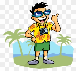 More In Same Style Group - Cartoon Man On Holiday Clipart