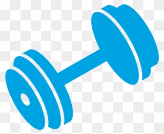 Dumbbell Vectors Png - Blue Dumbbell Clip Art Transparent Png