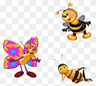 Cute Little Cartoon Bee - Bee Movie Clipart