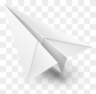 White Paper Plane - Paper Airplane Clipart