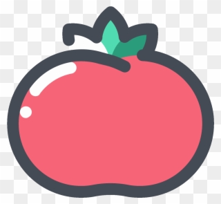 Red Tomato Icon - Tomato Png Clipart