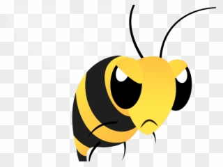 Wasp Clipart Georgia Bulldogs - Angry Bee Clipart - Png Download