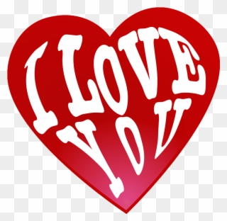 I Love You Png Heart Transparent - Heart Clipart