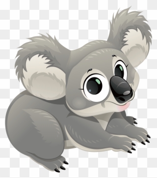 Koala Clipart Wombat - Kangaroo And Koala Animated - Png Download