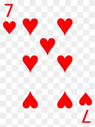 2000 X 2801 1 - Cards 7 Heart Clipart