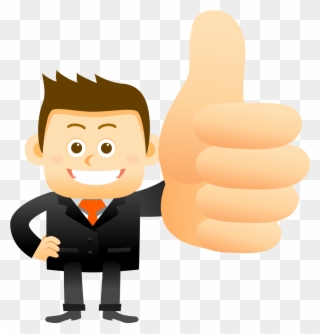 Clipart Happy Thumbs Up - Thumbs Up Cartoon Png Transparent Png