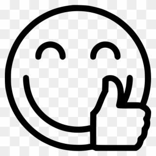 Thumbs Up Comments - Black And White Thumbs Up Emoji Clipart