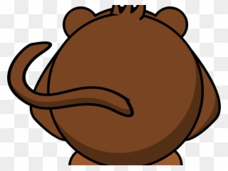 Tail Clipart Monkey - Back Of Cartoon Monkey Head - Png Download
