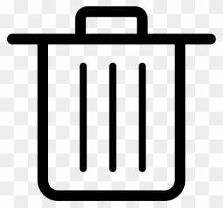 Trash Svg Png Icon Free Download - Delete Button Png Clipart