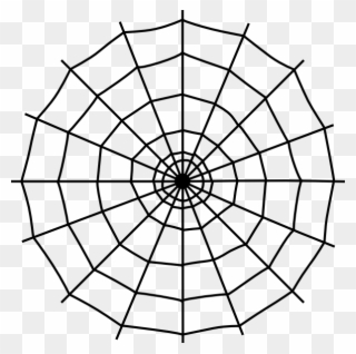Parraclan Designs Ⓒ - Large Spider Web Black And White Clipart