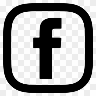 And black facebook png icon white Facebook Icon