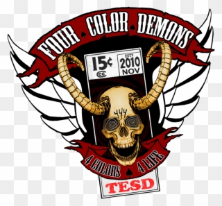 1000 X 1000 2 - 4 Color Demons Logo Clipart