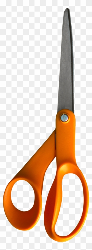 Orange Scissors Png Image Download - Scissors Clipart