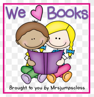 Book Linky Button - We Love Books Clipart - Png Download