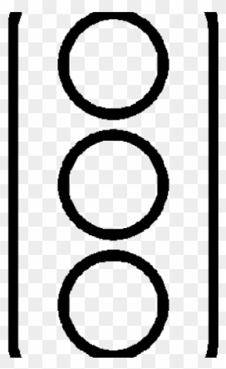 Traffic Light Clipart Black And White - Circle - Png Download