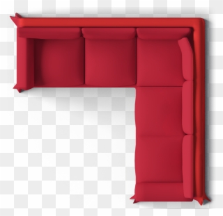 Bedside Table Png - L Shaped Sofa Top View Clipart