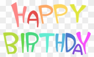 Funny Happy Birthday Clipart - Calligraphy - Png Download