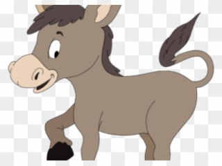 Donkey Clipart Sick - Cartoon Donkey Drawing - Png Download