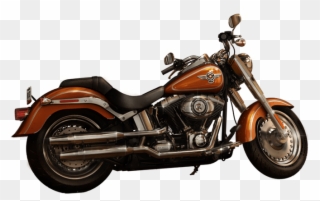 Harley Davidson Fatboy Amber Red Clipart