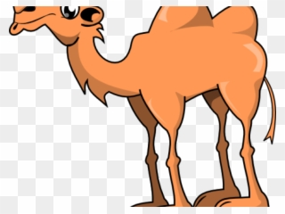 Camels Clipart Easy - Cartoon Camel Two Humps - Png Download