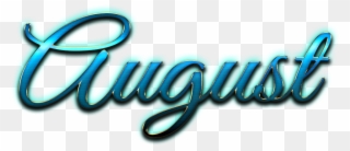 August Italic Logo Png - Graphic Design Clipart