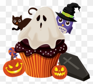 Cupcake D'halloween - Halloween Clipart