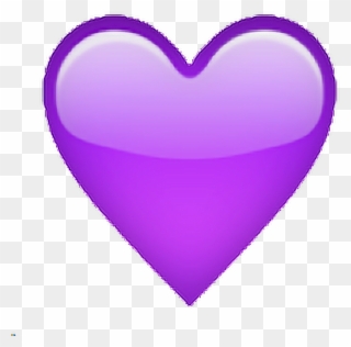 Purple Violet Tumblr Heart Emoji Sticker By Ire - Heart Clipart