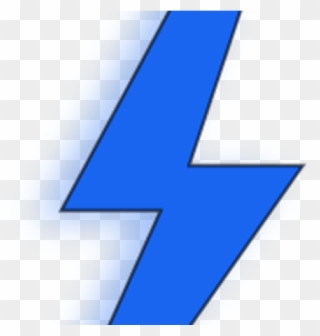 Power Rangers Clipart Lightning Bolt - Majorelle Blue - Png Download