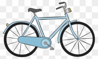 Drawn Bike Road Bike - Flat Bar Bike Clipart
