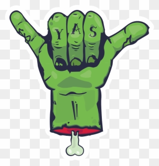 Personal Development - Zombie Sticker - Illustration Clipart