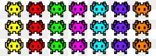 Space Invaders Png - Pixel Art Space Invaders Clipart