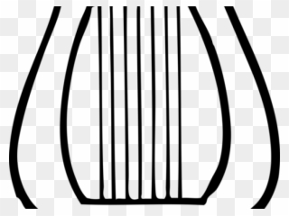 Harp Clipart Lyre - Line Art - Png Download