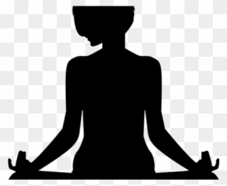 Relax Clipart Meditation Posture - Belly Breathing Black And White - Png Download